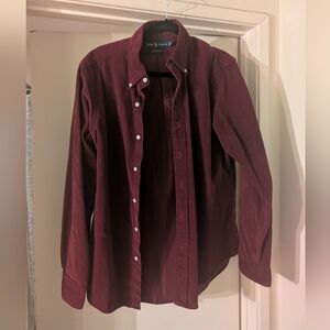 Ralph Lauren Men's Burgundy Shirt Large